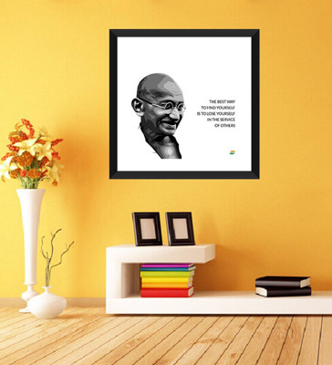 

Aabhaas Mahatma Gandhi Wall Poster Fine Art Print(12 inch X 18 inch, Rolled)