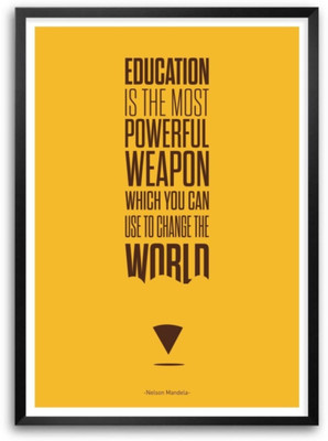 

Aabhaas Nelson Mandela Wall Poster Fine Art Print(12 inch X 18 inch, Rolled)