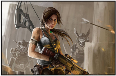 

Aabhaas Tomb Raider Wall Poster Fine Art Print(12 inch X 18 inch, Rolled)