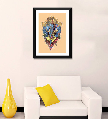 

Aabhaas Ganesha Wall Poster Fine Art Print(12 inch X 18 inch, Rolled)