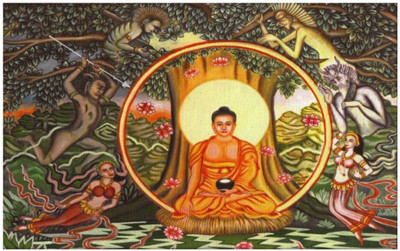 

Aabhaas Buddha Wall Poster Fine Art Print(12 inch X 18 inch, Rolled)