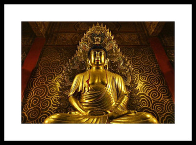 

Aabhaas Buddha Wall Poster Fine Art Print(12 inch X 18 inch, Rolled)