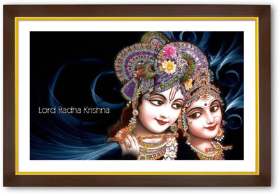 

Aabhaas Radha Krishna Wall Poster Fine Art Print(12 inch X 18 inch, Rolled)