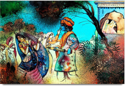 

Aabhaas Krishna Wall Poster Fine Art Print(12 inch X 18 inch, Rolled)