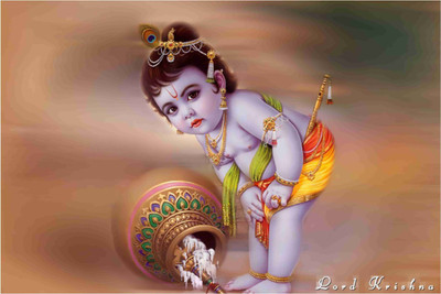 

Aabhaas Krishna Wall Poster Fine Art Print(12 inch X 18 inch, Rolled)