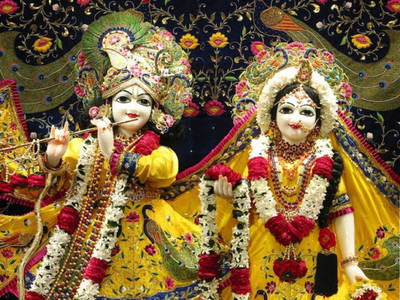 

Aabhaas Radha Krishna Wall Poster Fine Art Print(12 inch X 18 inch, Rolled)