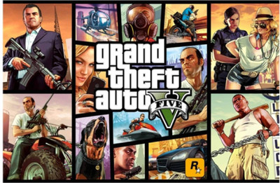 

Aabhaas GTA - GrATHAND Theft Auto Wall Poster Fine Art Print(12 inch X 18 inch, Rolled)