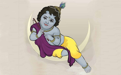 

Aabhaas Krishna Wall Poster Fine Art Print(12 inch X 18 inch, Rolled)
