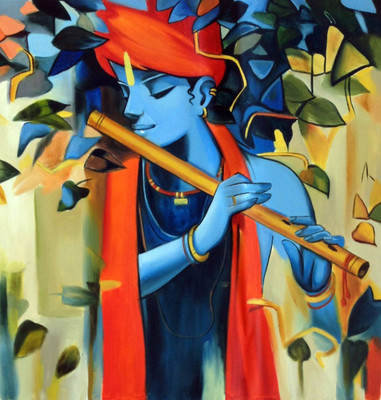 

Aabhaas Radha Krishna Wall Poster Fine Art Print(12 inch X 18 inch, Rolled)