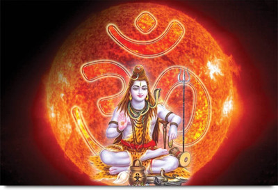 

Aabhaas OM Namah Shivay Wall Poster Fine Art Print(12 inch X 18 inch, Rolled)