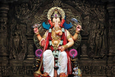 

Aabhaas Ganesha Wall Poster Fine Art Print(12 inch X 18 inch, Rolled)