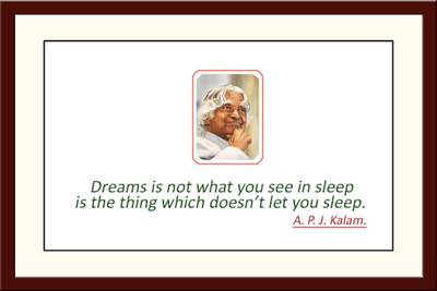 

Aabhaas Abdul Kalam Wall Poster Fine Art Print(12 inch X 18 inch, Rolled)