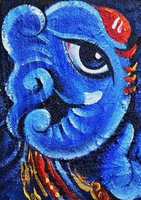 

Aabhaas Ganesha Wall Poster Fine Art Print(12 inch X 18 inch, Rolled)