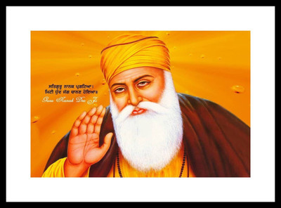 

Aabhaas Guru Nanak Wall Poster Fine Art Print(12 inch X 18 inch, Rolled)