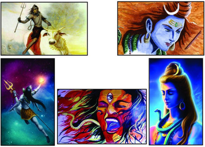 

Aabhaas Shiva Wall Poster Fine Art Print(12 inch X 18 inch, Rolled)