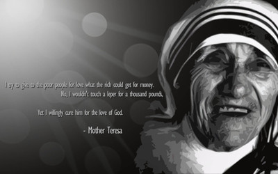 

Aabhaas Mother Teresa Wall Poster Fine Art Print(12 inch X 18 inch, Rolled)