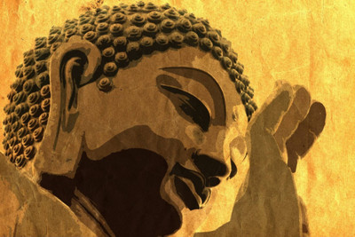

Aabhaas Buddha Wall Poster Fine Art Print(12 inch X 18 inch, Rolled)