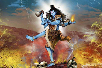 

Aabhaas Shiva Wall Poster Fine Art Print(12 inch X 18 inch, Rolled)
