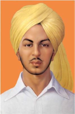 

Aabhaas Bhagat Singh Wall Poster Fine Art Print(12 inch X 18 inch, Rolled)
