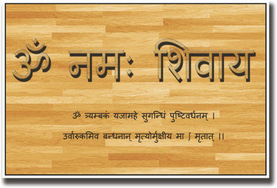 

Aabhaas OM Namah Shivay Wall Poster Fine Art Print(12 inch X 18 inch, Rolled)