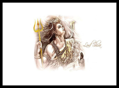 

Aabhaas Shiva Wall Poster Fine Art Print(12 inch X 18 inch, Rolled)