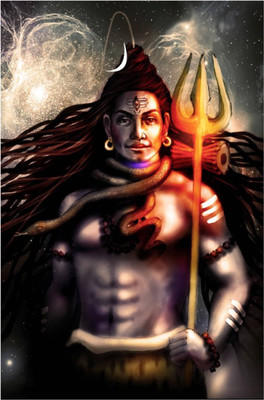 

Aabhaas Shiva Wall Poster Fine Art Print(12 inch X 18 inch, Rolled)