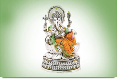 

Aabhaas Ganesha Wall Poster Fine Art Print(12 inch X 18 inch, Rolled)
