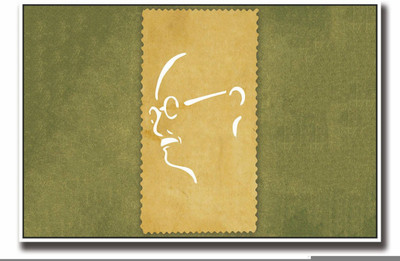 

Aabhaas Mahatma Gandhi Wall Poster Fine Art Print(12 inch X 18 inch, Rolled)