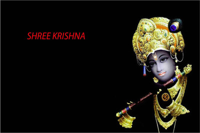 

Aabhaas Krishna Wall Poster Fine Art Print(12 inch X 18 inch, Rolled)