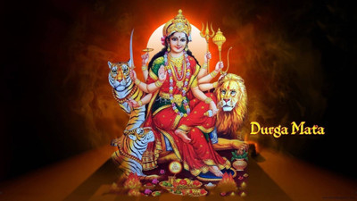 

Aabhaas Mata Lakshmi Wall Poster Fine Art Print(12 inch X 18 inch, Rolled)