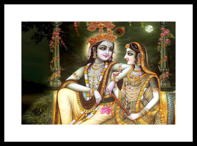

Aabhaas Radha Krishna Wall Poster Fine Art Print(12 inch X 18 inch, Rolled)