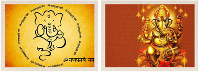 

Aabhaas Ganesha Wall Poster Fine Art Print(12 inch X 18 inch, Rolled)