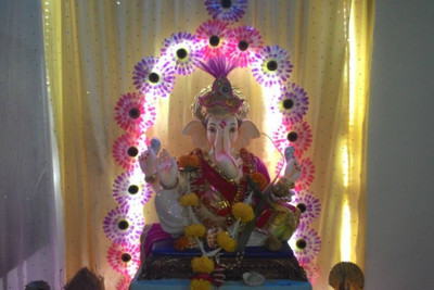 

Aabhaas Ganesha Wall Poster Fine Art Print(12 inch X 18 inch, Rolled)
