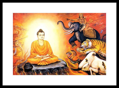 

Aabhaas Buddha Wall Poster Fine Art Print(12 inch X 18 inch, Rolled)