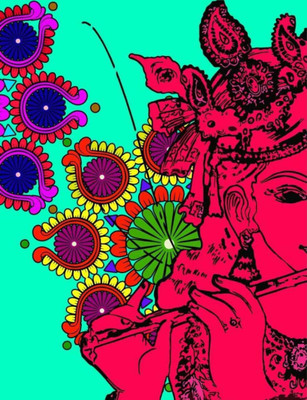 Aabhaas Krishna Wall Poster Fine Art Print(12 inch X 18 inch, Rolled)