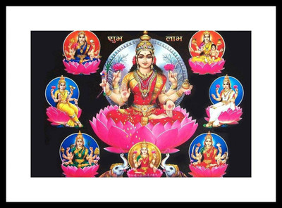

Aabhaas Mata Lakshmi Wall Poster Fine Art Print(12 inch X 18 inch, Rolled)