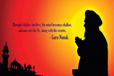 

Aabhaas Guru Nanak Wall Poster Fine Art Print(12 inch X 18 inch, Rolled)