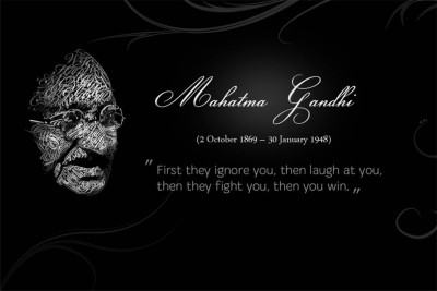 

Aabhaas Mahatma Gandhi Wall Poster Fine Art Print(12 inch X 18 inch, Rolled)