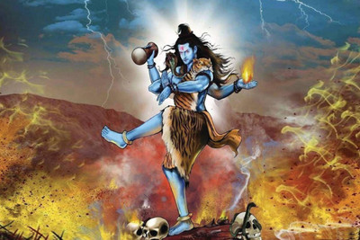 

Aabhaas Shiva Wall Poster Fine Art Print(12 inch X 18 inch, Rolled)
