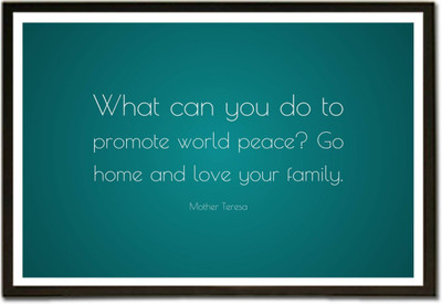 

Aabhaas Mother Teresa Wall Poster Fine Art Print(12 inch X 18 inch, Rolled)