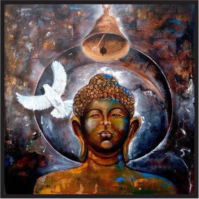 

Aabhaas Buddha Wall Poster Fine Art Print(12 inch X 18 inch, Rolled)