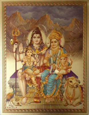 

Aabhaas Mata Lakshmi Wall Poster Fine Art Print(12 inch X 18 inch, Rolled)