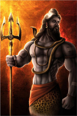 

Aabhaas Shiva Wall Poster Fine Art Print(12 inch X 18 inch, Rolled)