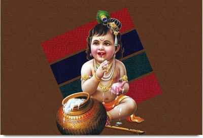 

Aabhaas Krishna Wall Poster Fine Art Print(12 inch X 18 inch, Rolled)