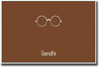 

Aabhaas Mahatma Gandhi Wall Poster Fine Art Print(12 inch X 18 inch, Rolled)