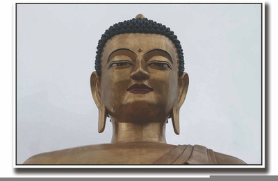 Aabhaas Buddha Wall Poster Fine Art Print(12 inch X 18 inch, Rolled)