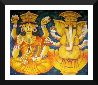 

Aabhaas Ganesha Wall Poster Fine Art Print(12 inch X 18 inch, Rolled)