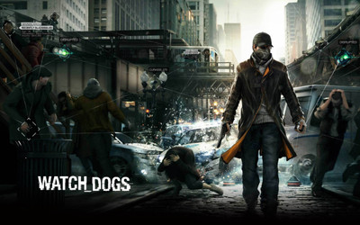 

Aabhaas Watch Dogs Wall Poster Fine Art Print(12 inch X 18 inch, Rolled)