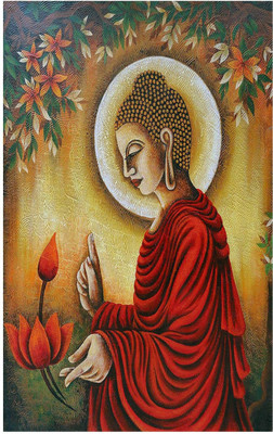 

Aabhaas Buddha Wall Poster Fine Art Print(12 inch X 18 inch, Rolled)