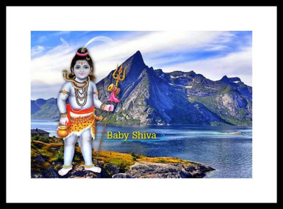 

Aabhaas Shiva Wall Poster Fine Art Print(12 inch X 18 inch, Rolled)